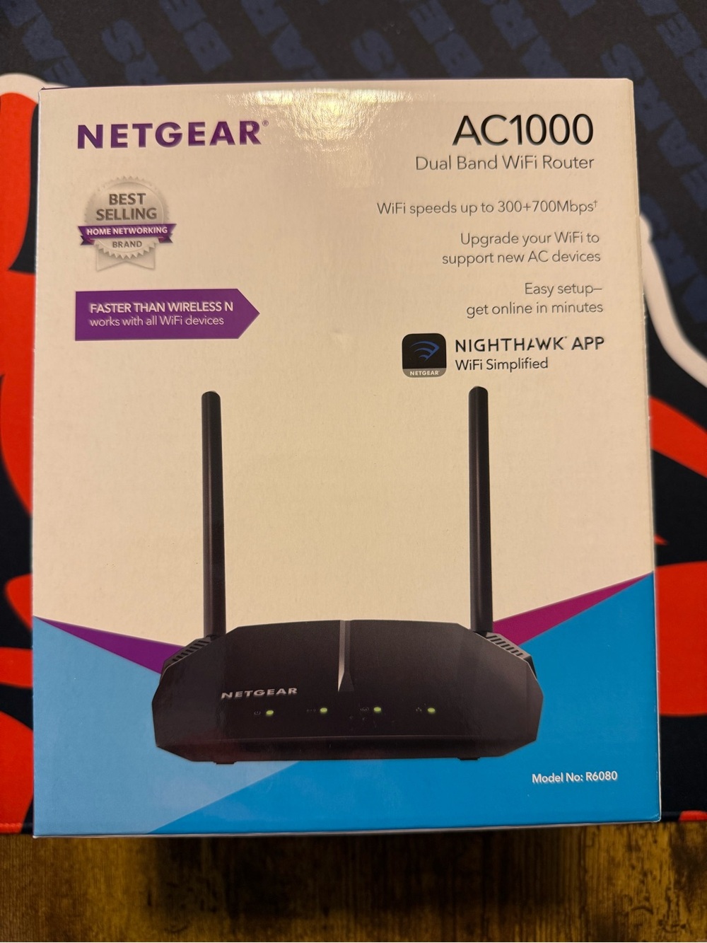 NETGEAR AC1000 Dual Band WiFi Router - Black
